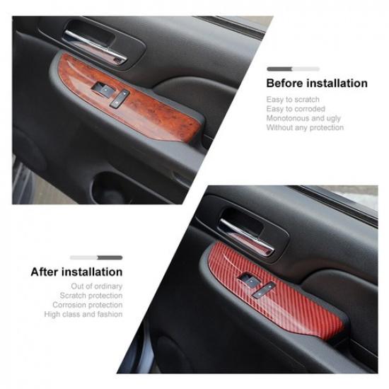 4Pcs Window Lift Switch Cover Trim Guard For Suburban Tahoe YUKON SIERRA 2007-13