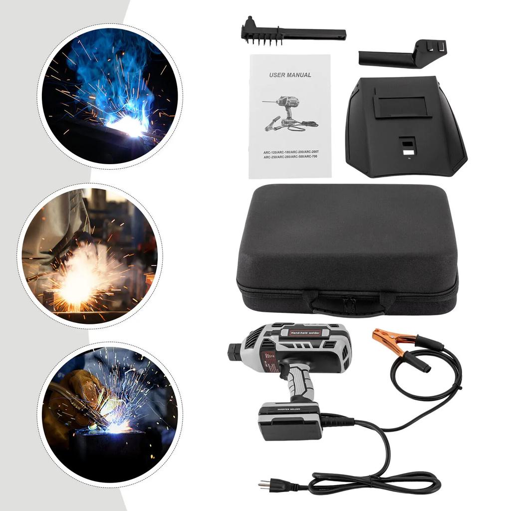 Tragbares Kompaktes Handheld-Schweißgerät-Kit mit 6-stufig einstellbarem Ausgangsstrom, für DIY-Metallbearbeitung & Heimwartung