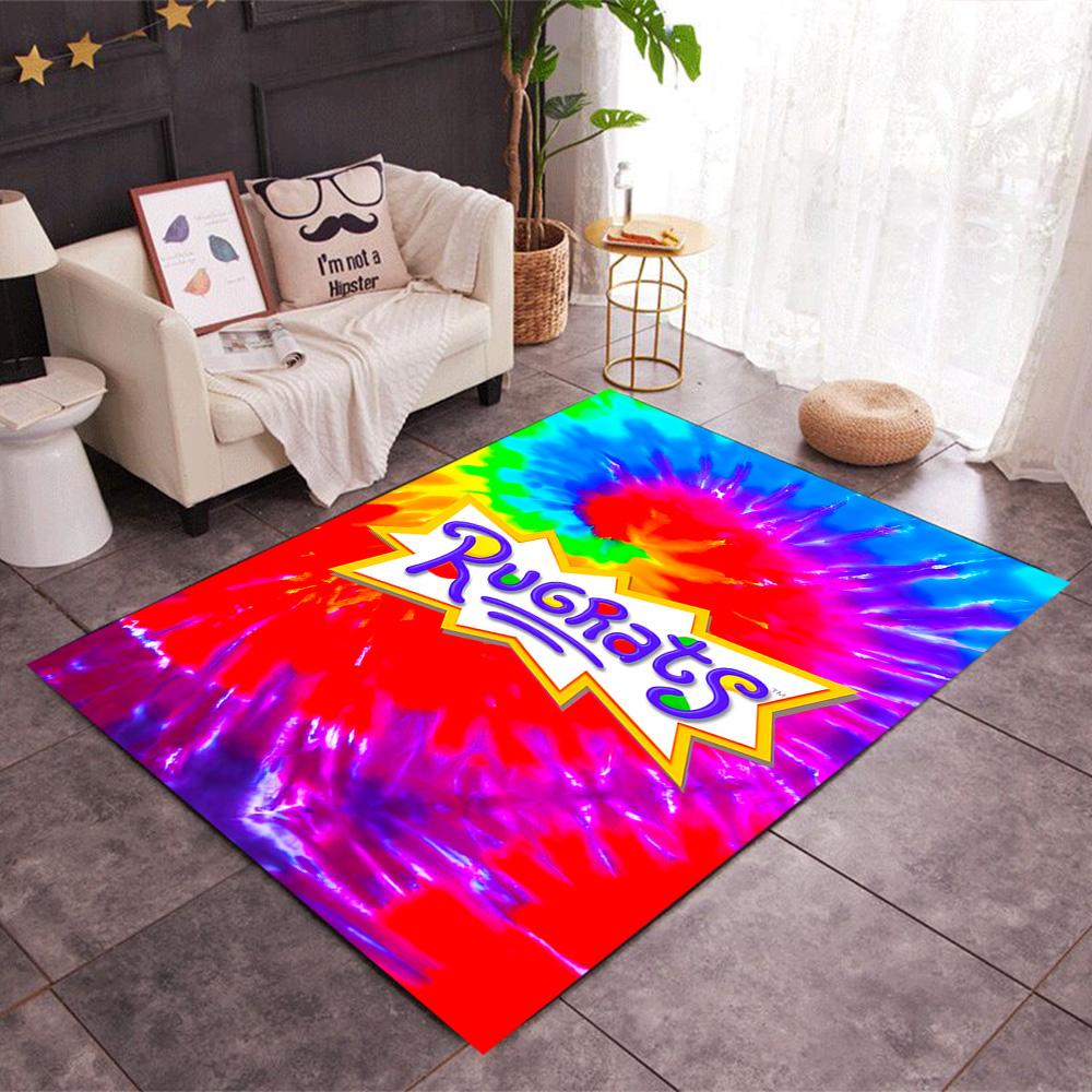 Rugrats: Playtime Chaos Themed Anti-Slip Rugs - Polyester Home Decor, Suitable for Bedrooms, Living Rooms, Doorways, Studios, and Decorations