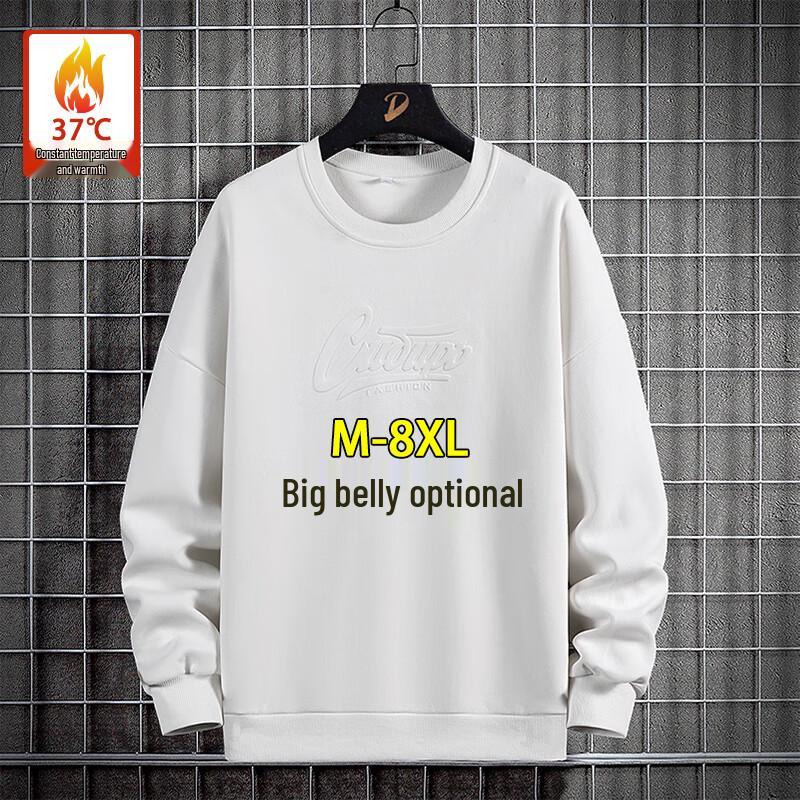 

Men s Casual Round Neck Loose Fit Sweatshirt 8XL