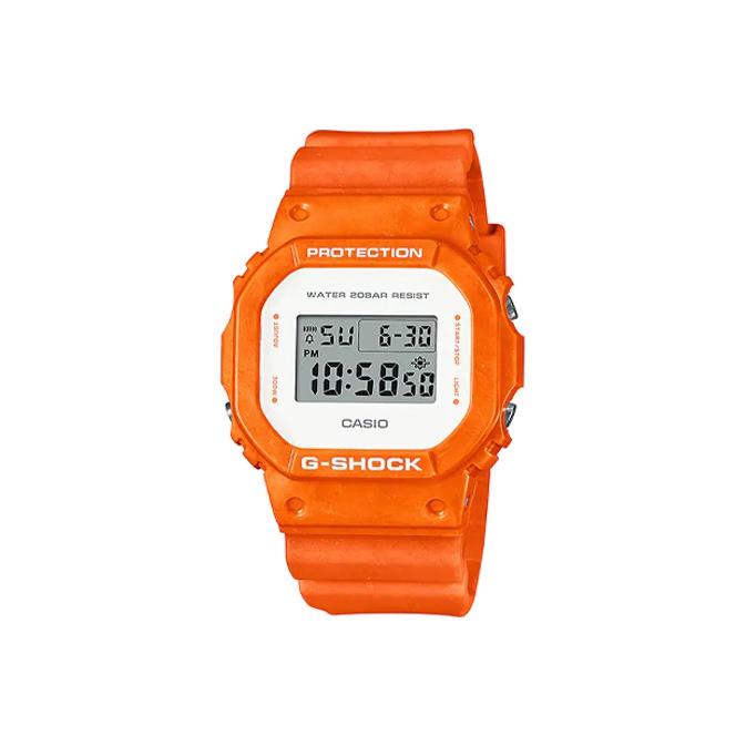 CASIO Unisex G-SQUAD Series 49mm Orange Watch DW-5600WS-4DR DW-5600WS-4DR Orange Strap