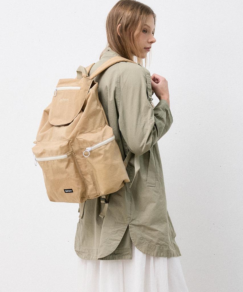 Krafyarn Boxy Pocket Backpack Nomad Beige