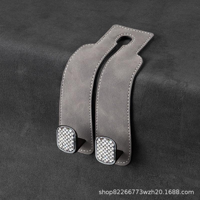 Zinc Alloy Car Hook: Multifunctional Mobile Phone Holder & Storage for Front and Rear Rows.