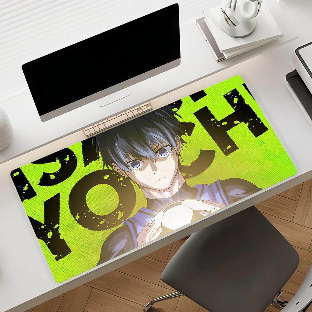 Anime BBlue LLock Mouse Pad Nonslip Rubber Gamer Balance Computer Mat Decoracion Deskmat Laptop Office Large