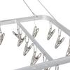 Dulton Large Hanger Clips, 26 Clips, Aluminum, 17 X 357 X 270mm, RN-0429L/26, a Versatile Hanger That Blends Seamlessly Into Your Everyday Life