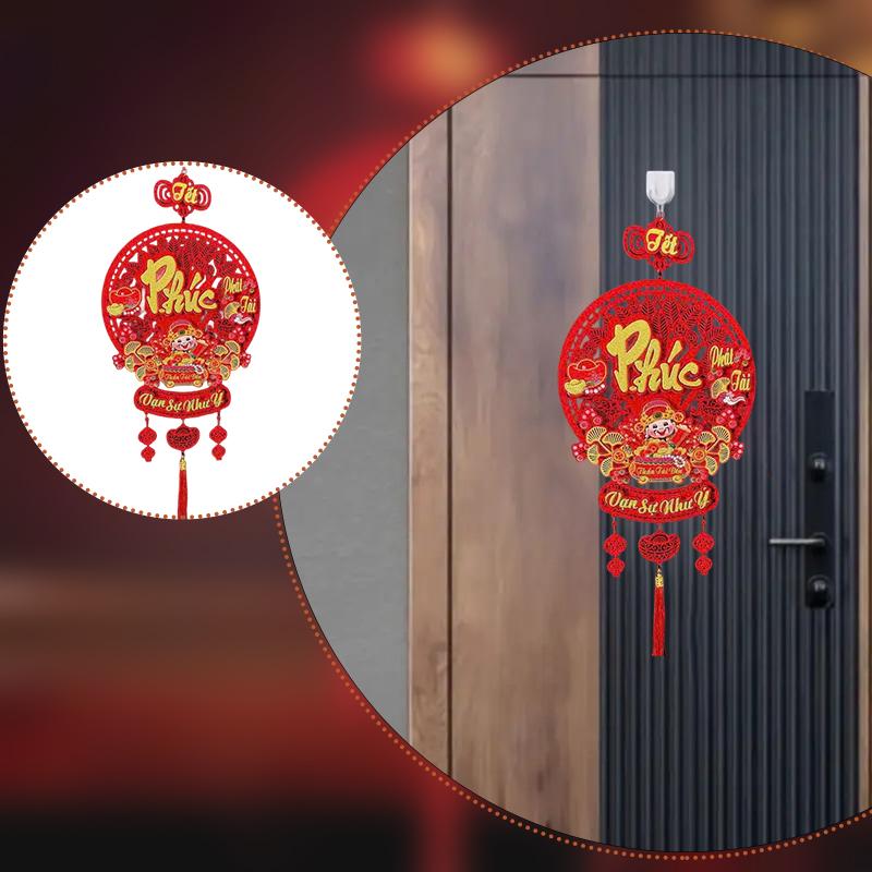 1PC Hanging Spring Festival Lunar New Year Pendant Traditional Tassel Pendant Ornament Gifts Good Lucky Charm 2025 Tet