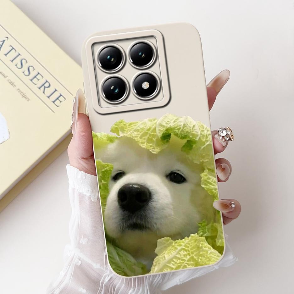 For Xiaomi 14T Pro Case Cute Dog Cartoon Cover Soft TPU Full Cameras Protection Shell For Xiaomi Mi 14T Pro Mi14T 5G Phone Cases