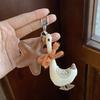 Autumn And Winter Creative Five-Pointed Star Duck Fabric Keychain Charm Pendant Keyring Jewelry For Girl Gift Bag Decoration