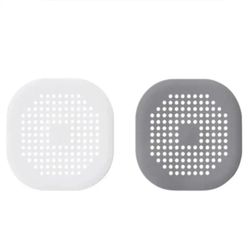 Silicone Floor Drain Hair Catcher Sealing Pad Bathroom Floor Strainer Shower Sewer Drains Cover Household Hair Catcher Stopper