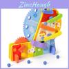 Hölzernes Lern-Riesenrad-Spielzeug für Kinder mit Kugelrolle und Bausteinen für die kognitive Entwicklung