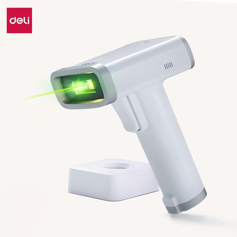 

Deli Wireless Barcode & QR Code Scanner with Charging Base