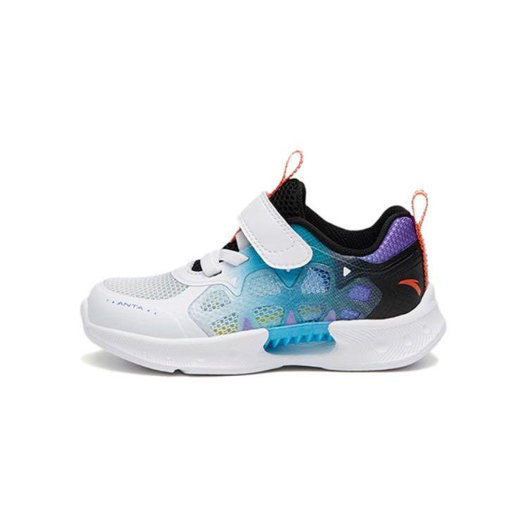 

Anta Kids Wind Chaser 5.0 Anti-Kick Shock Absorption Low-Top Casual Shoes Baby sneakers White Blue 312320004-3 27