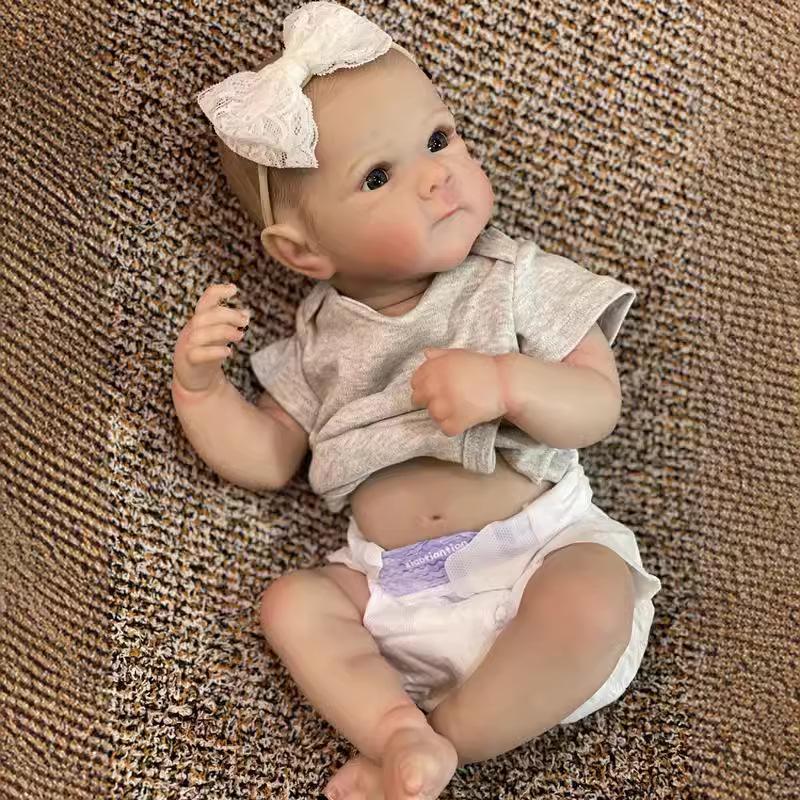 NPK 50cm Baby Doll Boy Betti Reborn Soft Full Body Silicone Bath Doll