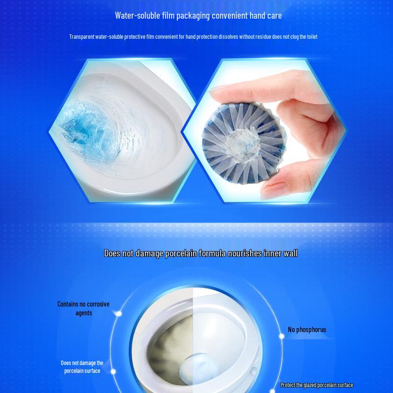 Bright Clean Toilet Bowl Cleaner Tablets