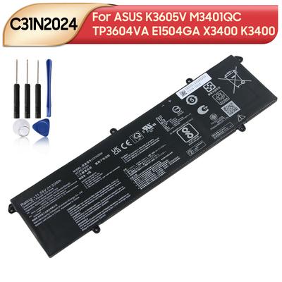 Rechargeable Lithium Battery For ASUS K3605V M3401QC TP3604VA E1504GA X3400 K3400 C31N2024 Laptop Battery 4335mAh