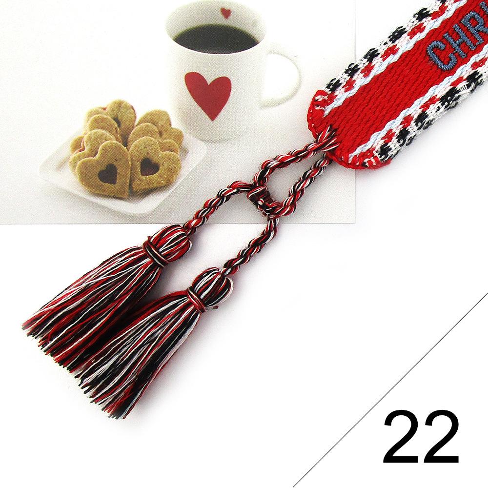 Custom Bohemian Embroidered Bracelet with Tassel and Woven Rope - Handmade Jewelry for Couples and Women