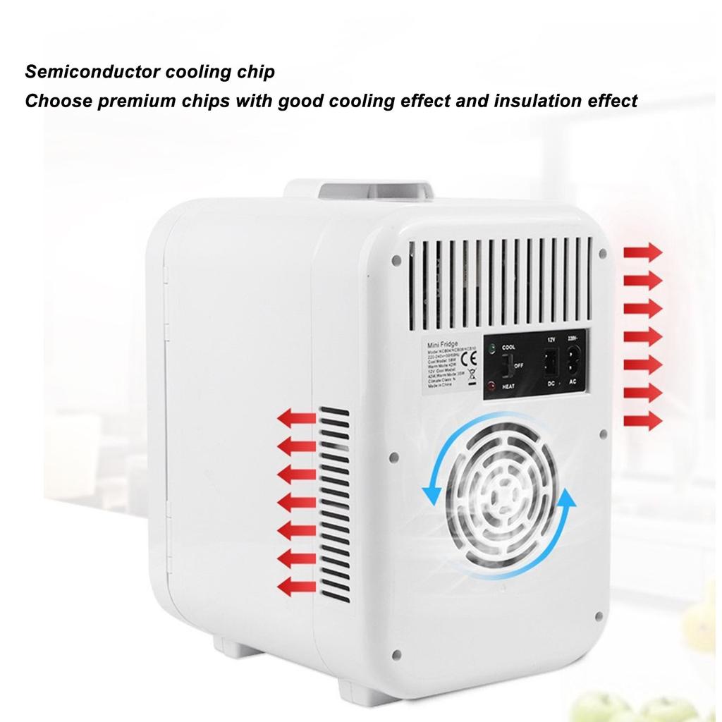 8L Mini Makyaj Buzdolabı LED Işıklı Aynalı Taşınabilir Kozmetik Saklama Buzdolabı Ev Araba Çift Kullanımlı Taze Tut Soğutucu