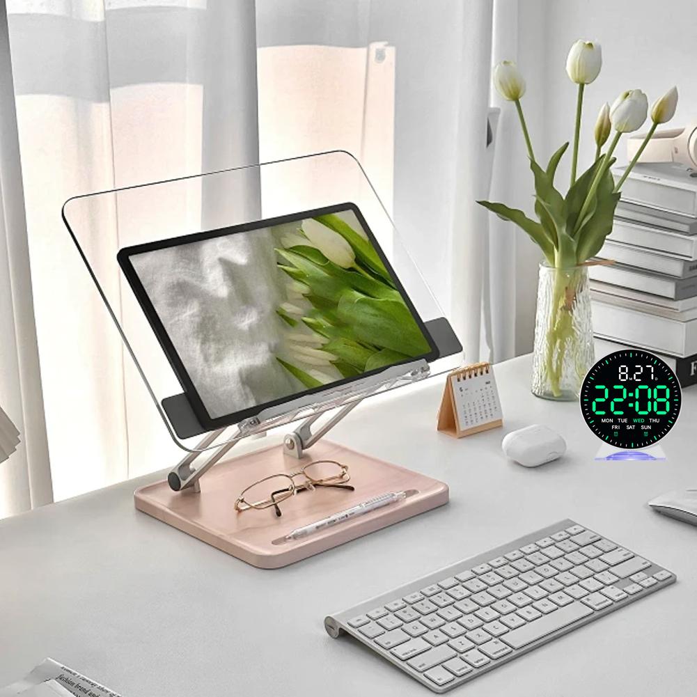 Multifunctional Electronic Clock LED Alarm Clock Soft High-definition Display Light Function Electronic Simple Night Clock K5M9