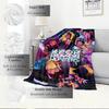 K-POP Anime Girls Group  Four Seasons Soft Warm Blanket  All-Season Thick Knit Polyester Bedspread for Bed, Camping, Travel  Perfect Gift