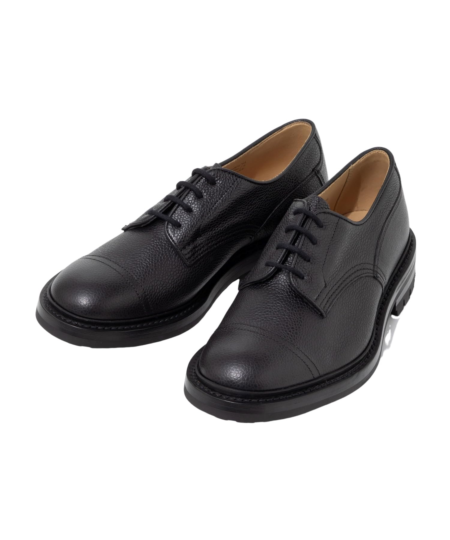 

6896 MATLOCK BLACK SCOTCH GRAIN COMMANDO SOLE 6 FIT Business Shoes Tricker s Men s [Used] чорний