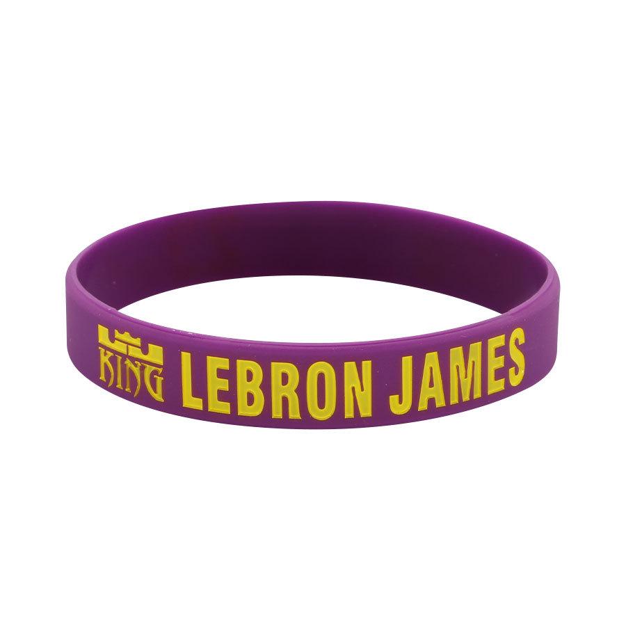 Douyin Popular NBA Star Signature Luminous Silicone Sports Bracelet/Wristband
