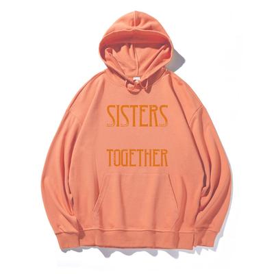 sisters orange hoodie