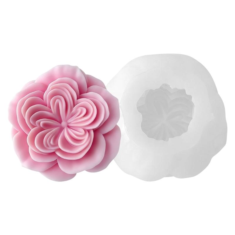Multipurpose Flower Shape Silicone Mould Austin Rose Silicone Candle Molds for Epoxy Resin Candle Soap Home Decoration 1