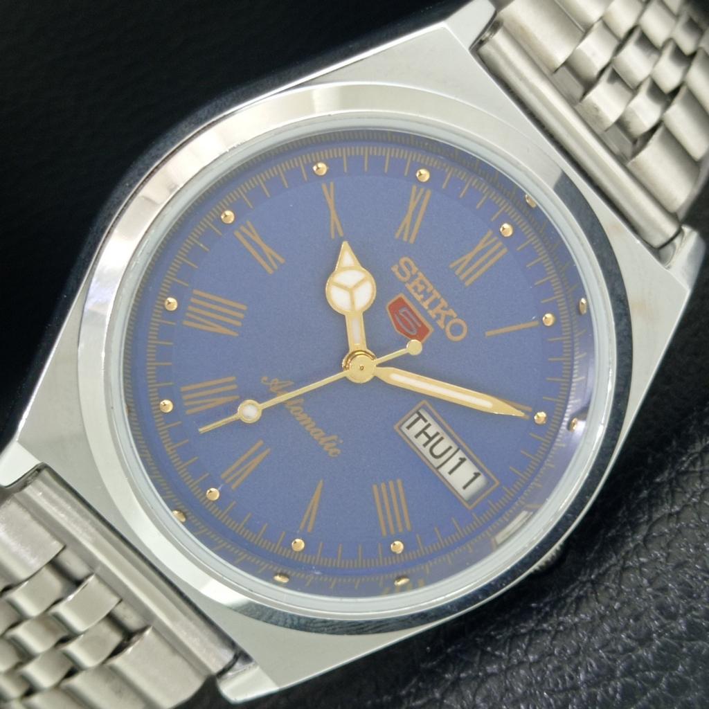 

VINTAGE REFURBISHED SEIKO 5 AUTOMATIC JAPAN MENS ROMAN FIGURE WATCH a442636-1