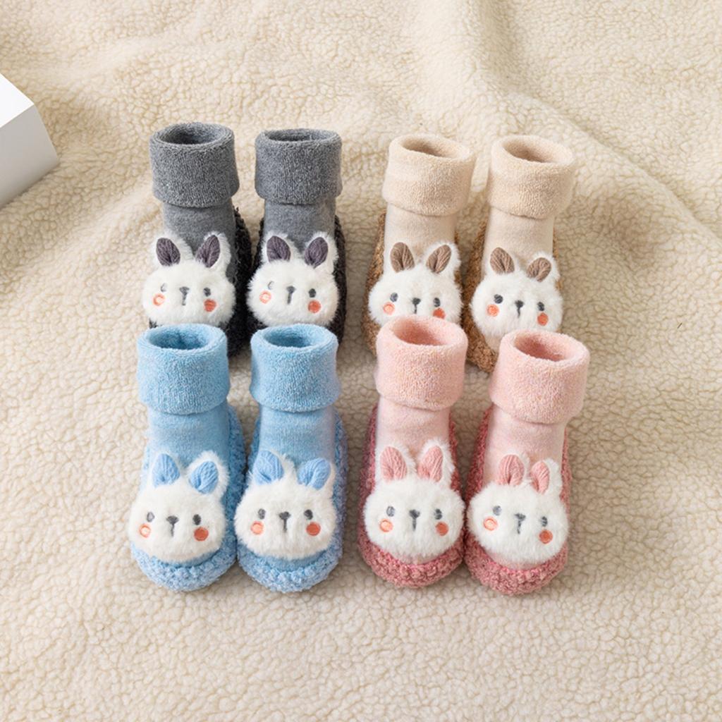 Thickened, Baby, Floor Socks, Looped, Midsole, Children's, Walking Shoes and Socks, Cartoon, Non Slip Socks