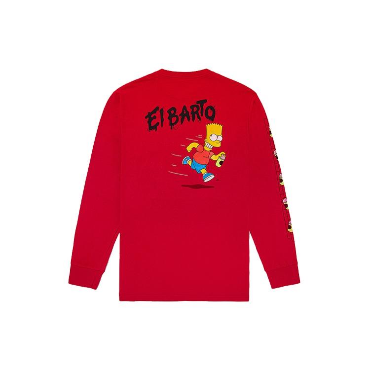 Men s Vans Simpson Crossover Long Sleeves Red VN0A4RTN17A L