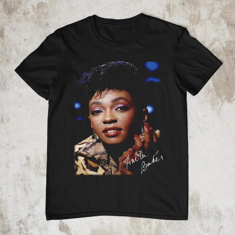 Rare Anita Baker Signature For Fan Black All Size T Shirt He917