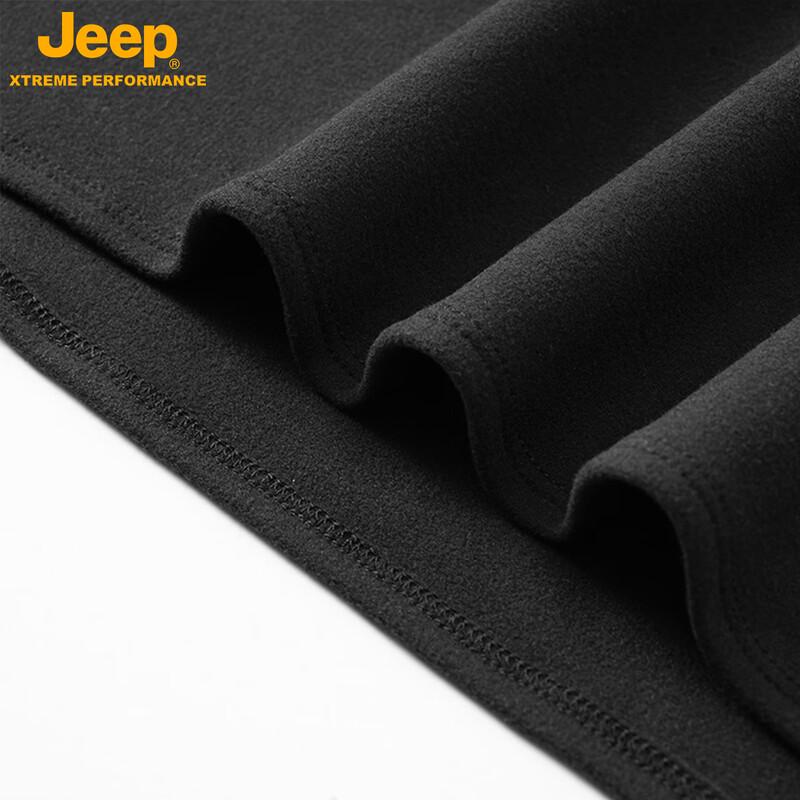 JEEP Men's Sports High-Neck Long Sleeve Base Layer T-Shirt