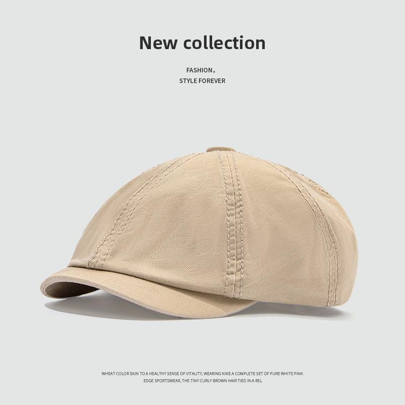 Berretto Newsboy Retro Trendy Stile Hong Kong - Berretto Unisex Minimalista Moda Primavera