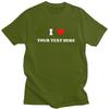 Unisexs I Love Custom Text T Shirt Short Sleeve Cotton Tshirt Valentines Day Gift Casual Personalized Name Photo Tee Clothing