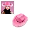 Bride Hat Bride Cowboy Hat Disco Cowboy Hat Bride Cowgirl Hat Bachelorette Party Hat Cowboy Fedora Hat Bridal Party Hat