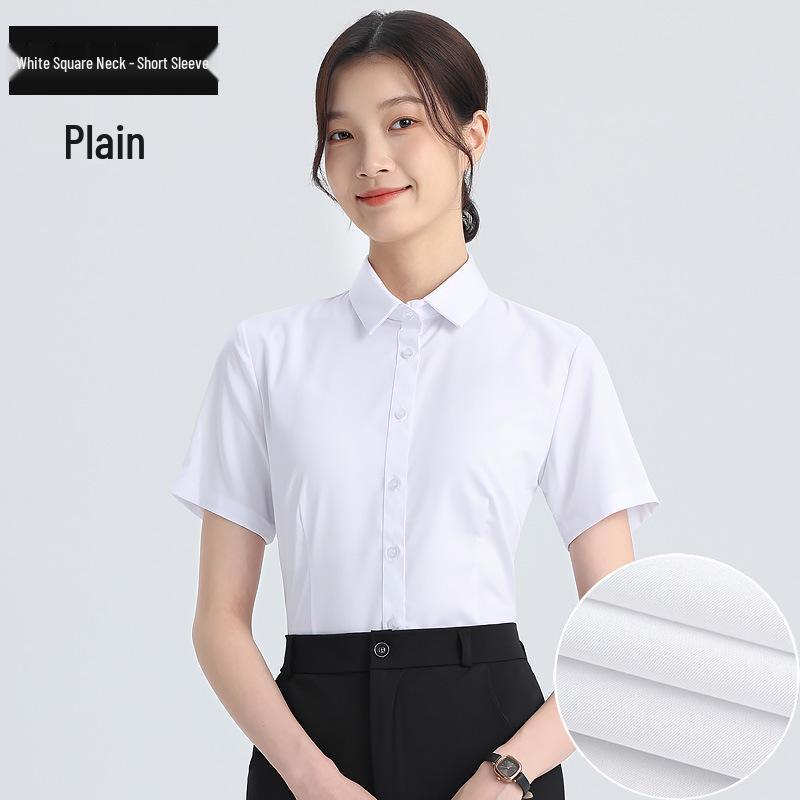 Cămașă Profesională cu Mânecă Lungă Albă pentru Femei - Primăvară/Toamnă Stil Coreean Croială Slim Top Formal