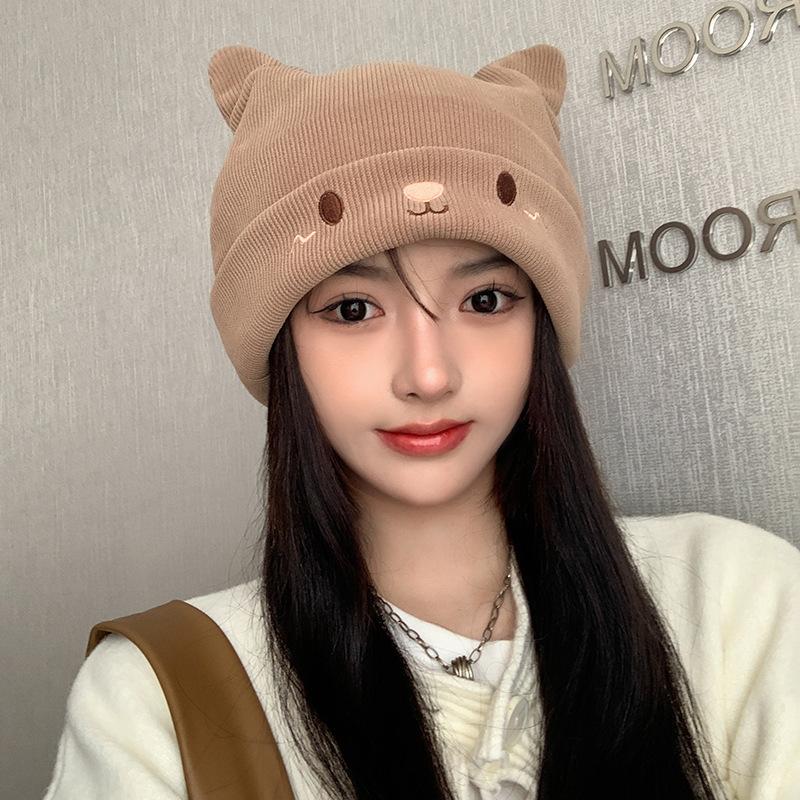 Winter Knit Hats: Versatile and Warm Wool Hats, Solid-Color Knit Hats for Women, Fleece-Lined average size