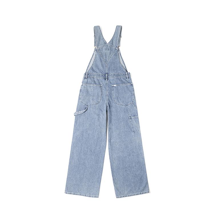 Lee Mid-Fit Wide-Leg High-Waisted Overalls Women Overalls LWB007752203487A07935