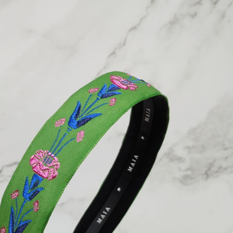MAIA Rose Garden Headband - Green