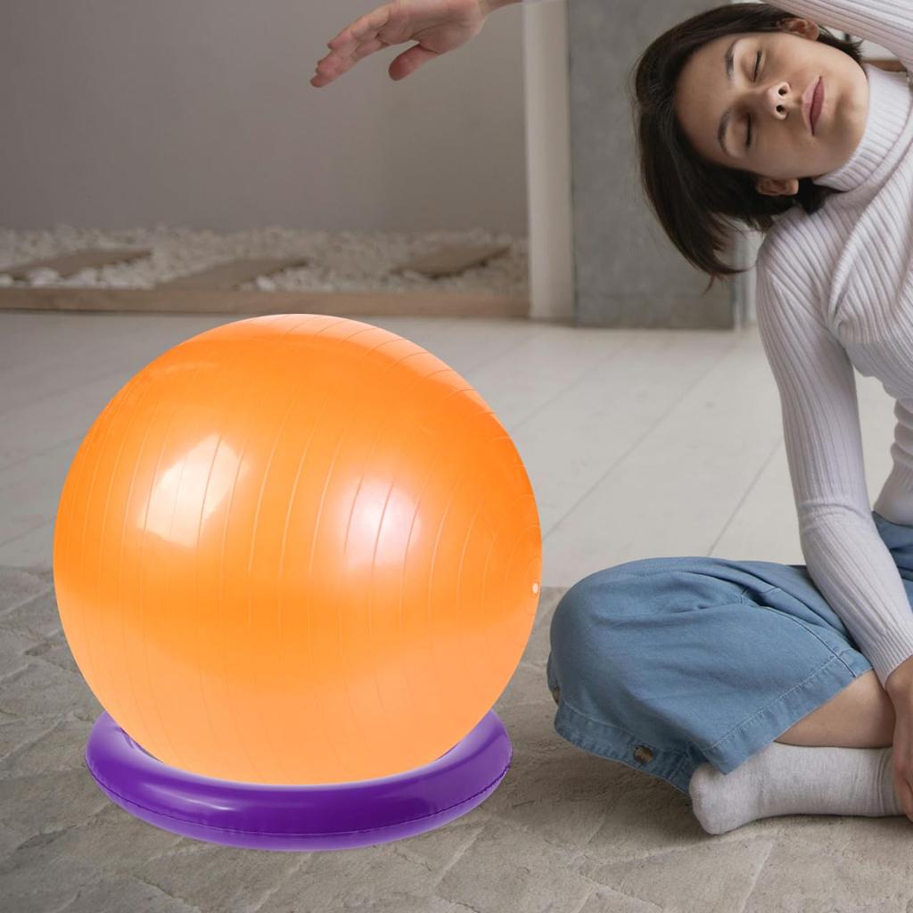 SUPVOX Yoga Ball Base Fixed Ring 42cm Black - Balance