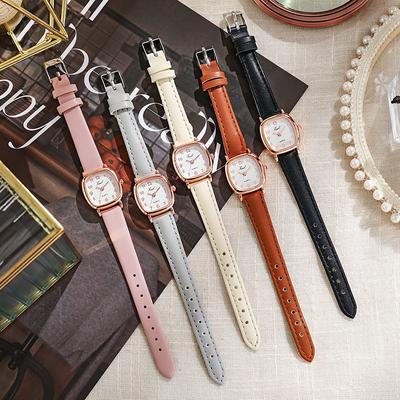 New Product Style Fashionable Small Square Women's Watch Women's Middle and Junior High School Students Niche Belt Quartz Watch Explosion