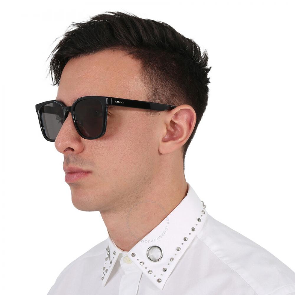 Gucci Okulary przeciwsłoneczne męskie Smoke Round gg1346SK 001 56