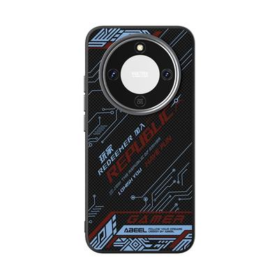 High-end Business Carbon Fiber Pattern Protector Case For Honor X70/X9D Magic 8 Lite 7 Pro Magnetic Anti-Drop Shockproof Charging Cover