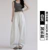 High-quality sweatpants women's spring and autumn new thin casual wide-leg sweatpants straight loose lazy scimitar pants