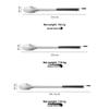 Thickened Stainless Steel Food Tongs, Heat Resistant BBQ Grill Clips, Kitchen Barbecue Sausage Serving Cooking Tools