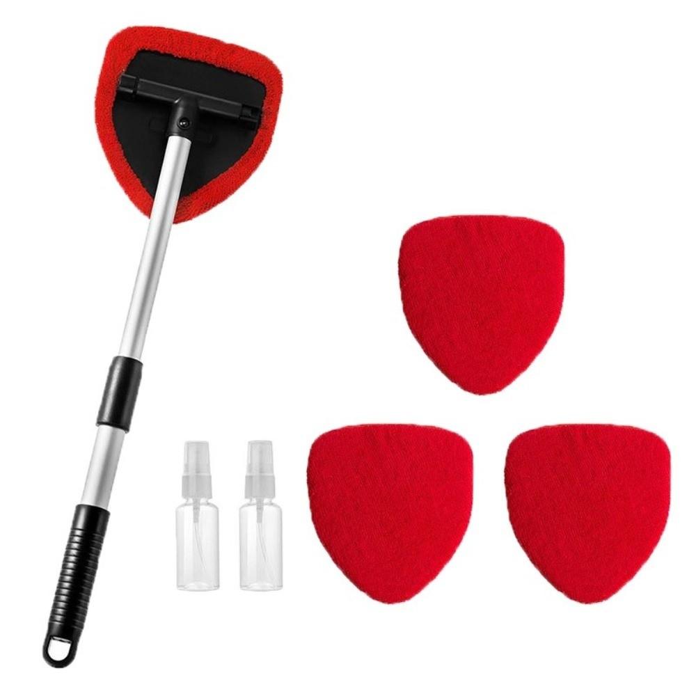 Extendable Auto Glass Cleaner Kit Detachable Handle Wiper Brush New Glass Cleaner Cleaning Tool