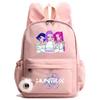 Anime Cute K-Pop Printed Backpack Student Teenager Bookbag for Boy Girl Schoolbag Kid Gift Women Large Capacity Travel Bag Mochila