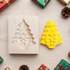 3D Wood Cookie Mold Christmas-themed Tree Santa Claus Snowman Reusable Wooden Biscuits Cutter DIY Cookie Cutter Baking Supplies