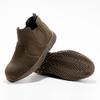 Men's Anti-Slip Suede Welding Safety Shoes with Steel Toe Cap - Anti-Smash & Anti-Puncture for Construction Sites