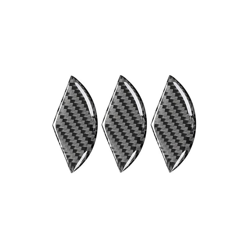 For Mercedes Benz C GLC Class W205 X253 Accessories Carbon Fiber Interior Steering Wheel Logo Decorative Sticker